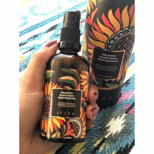 Balaayah Black Gram Body Booster - Body Oil with Black Gram, Nutsedge, Velvet Bean and Himalayan Rock Salt Body Oil iYURA 