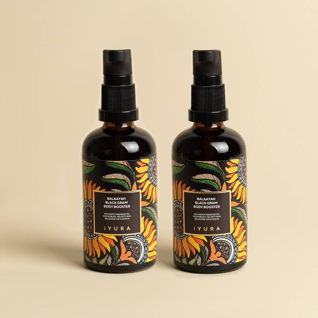 Balaayah Black Gram Body Booster - Pack of 2 Body Oil iYURA 