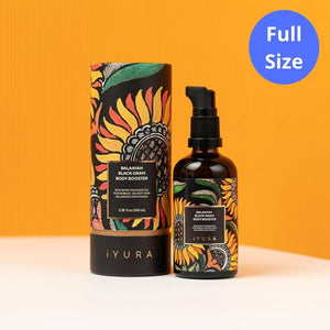 Balaayah Black Gram Body Booster -With the Richness of Black Gram Body Oil iYURA 3.38 fl oz (100 ml) 