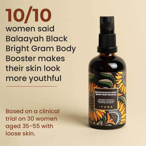 Balaayah Black Gram Bright Body Booster - CLINICALLY TESTED Body Oil iYURA 