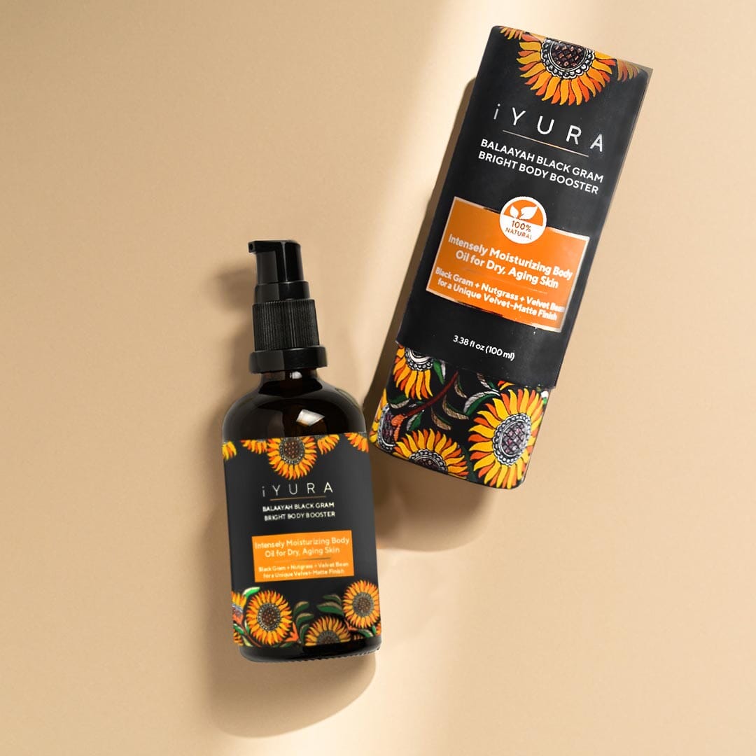 Balaayah Black Gram Bright Body Booster - With Sweet & Citrusy Aroma Body Oil iYURA 