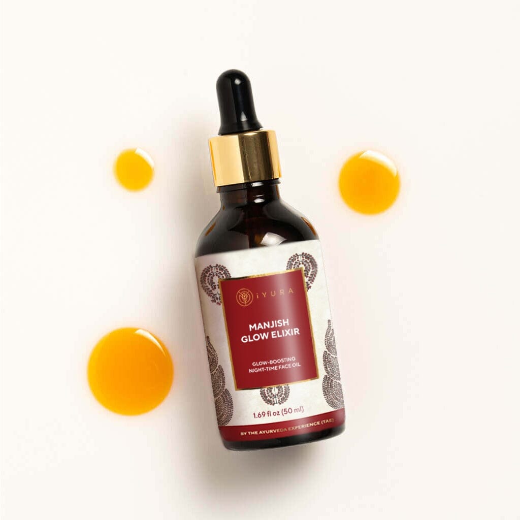 Manjish Glow Elixir - Ayurvedic Night-Time Face Oil For Glowing Skin Night-time face oil iYURA 