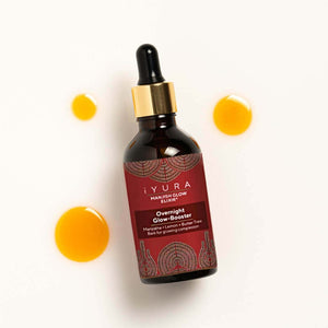 Manjish Glow Elixir - Ayurvedic Night-Time Face Oil - Natural Moisturizer for Healthy, Glow-y Skin Night-time face oil iYURA 