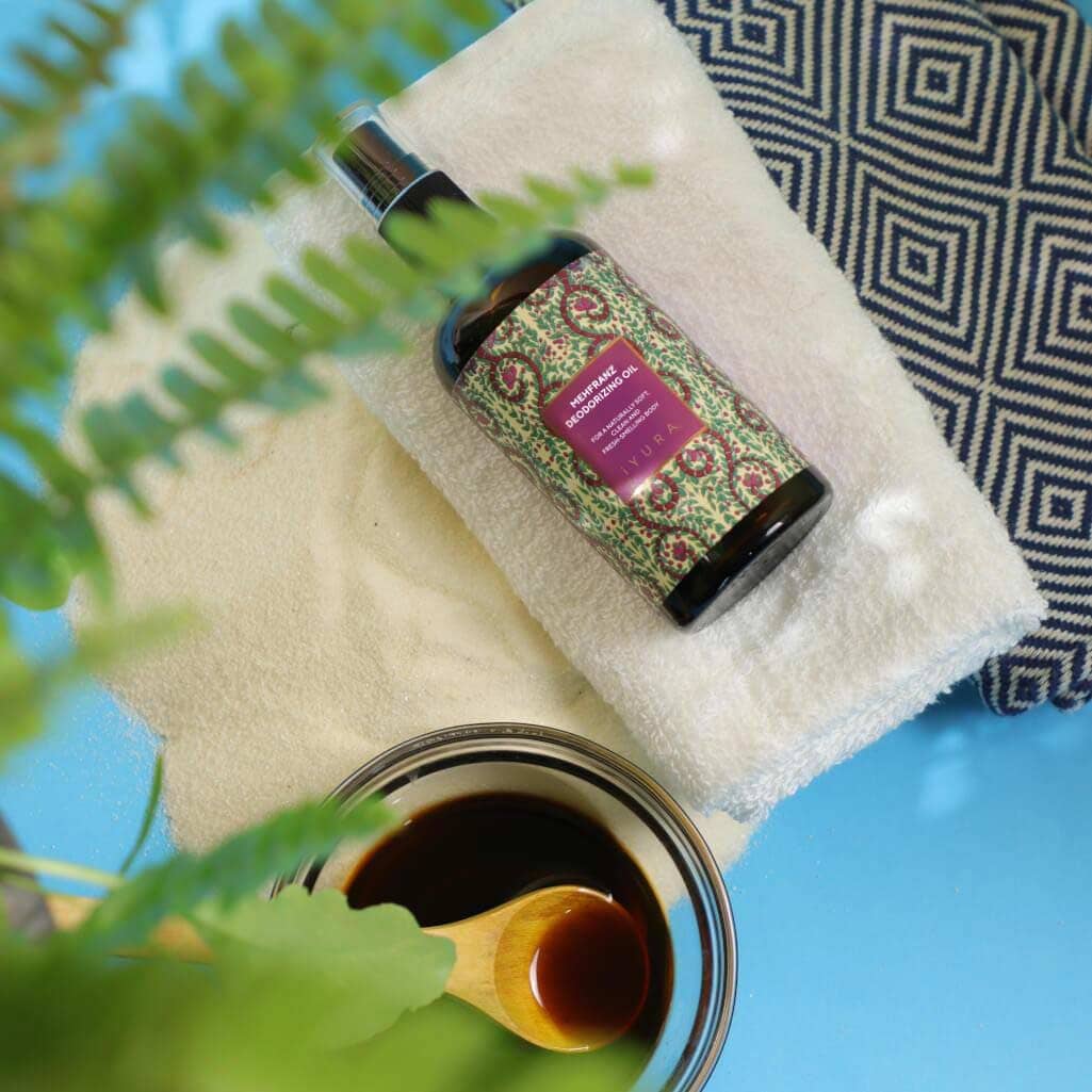 Mehfranz Deodorizing Oil - For A Naturally Soft, Clean and Fresh-Smelling Body. Body Oil iYURA 