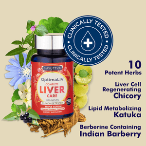 OptimaLIV | Clinically Tested | Triple-Action Ayurvedic Liver Function Supplement - Get your first supplement bottle FREE. Monthly Subscription. Cancel Any Time. Supplements Ayuttva 