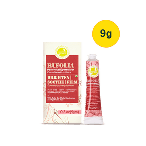 Rufolia Periorbital Eyemulsion - Brighten, Soothe and Firm Under-Eyes with Manjistha, Aloe Vera, Niacinamide and Hyaluronic Acid - Pick Your Size Eye Cream A Modernica Naturalis 0.31 oz (9 g) 