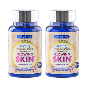 TonEQ Pack of 2 - An Ayurvedic Supplement for Even-Toned, Brightened & Healthy Skin Supplements Ayuttva 